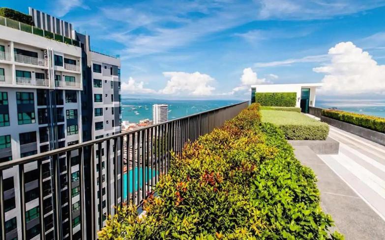 Base Central Pattaya Long Balcony King-Bed With Infinity Pool & Free Netflix! 外观 照片